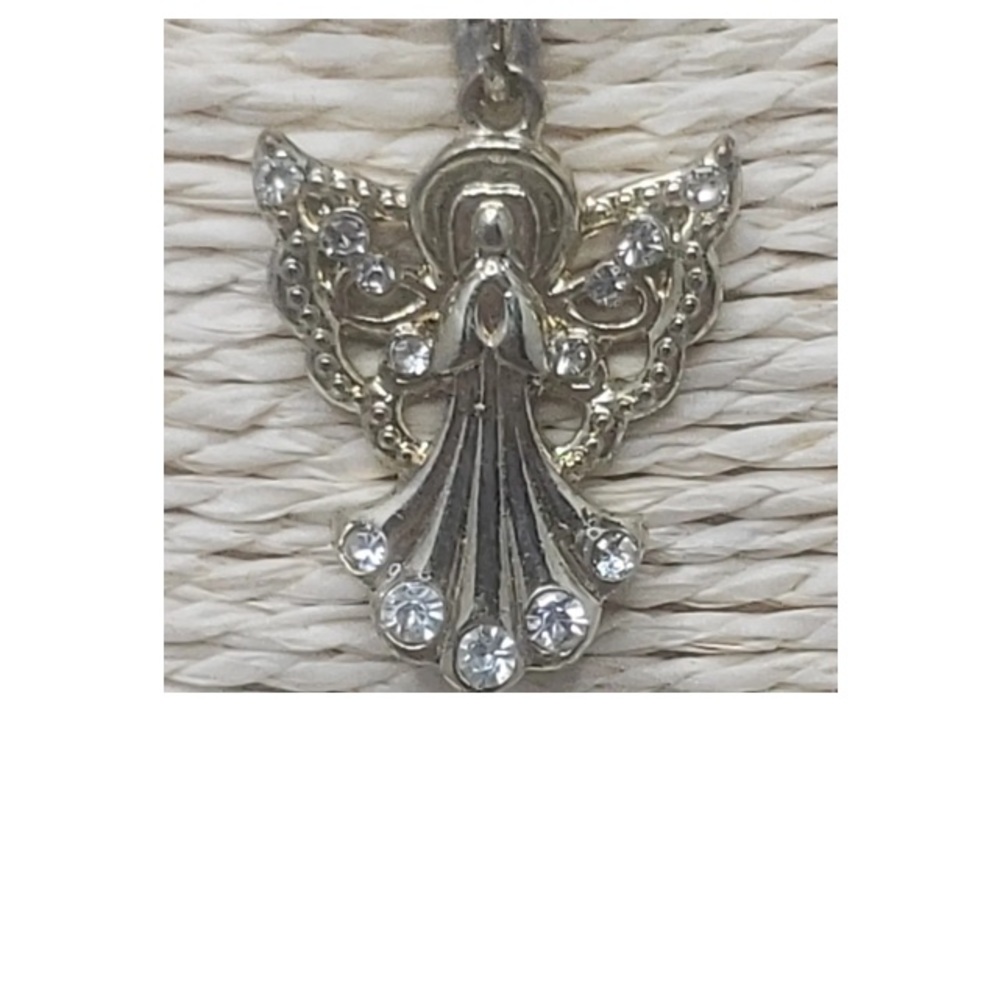 Crystal angel necklace